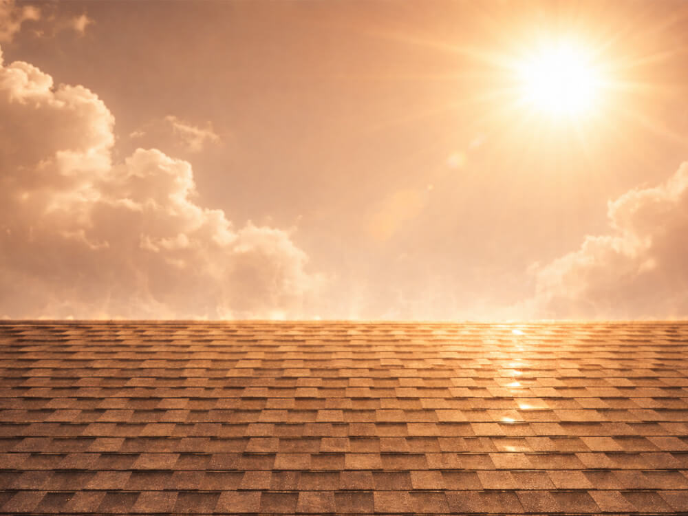 Hot Asphalt Roof